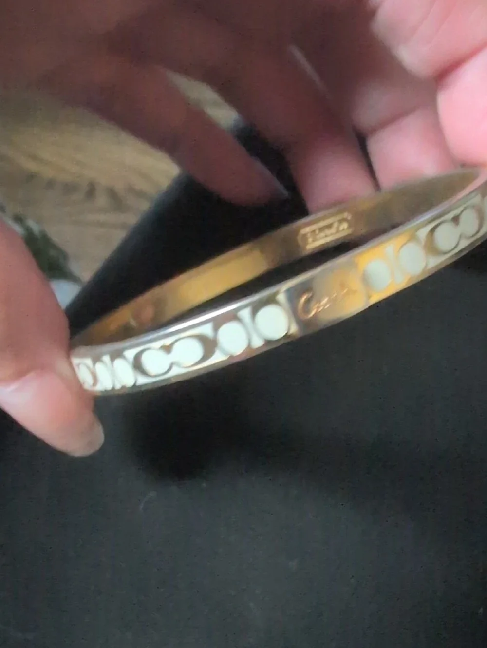 Coach Gold-Tone Bracelet Bangle